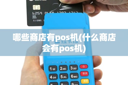 哪些商店有pos机(什么商店会有pos机)