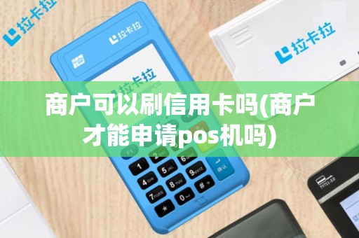 商户可以刷信用卡吗(商户才能申请pos机吗)
