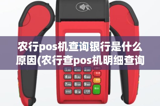 农行pos机查询银行是什么原因(农行查pos机明细查询)