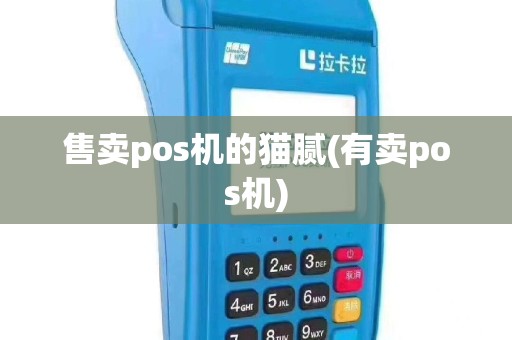售卖pos机的猫腻(有卖pos机)