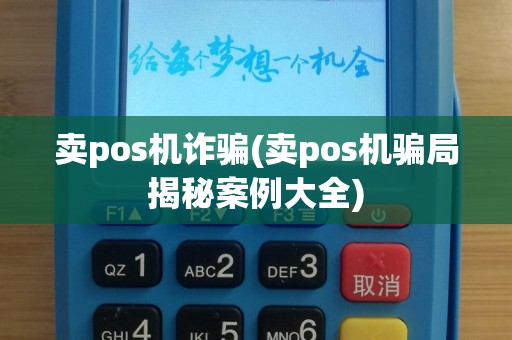 卖pos机诈骗(卖pos机骗局揭秘案例大全)