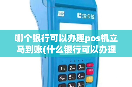 哪个银行可以办理pos机立马到账(什么银行可以办理pos机)