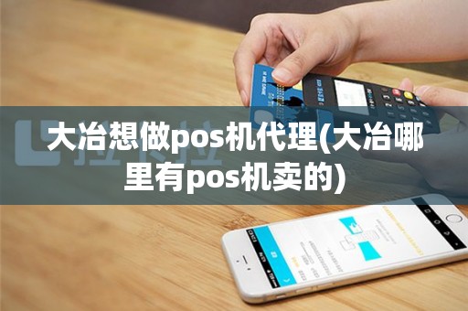 大冶想做pos机代理(大冶哪里有pos机卖的)