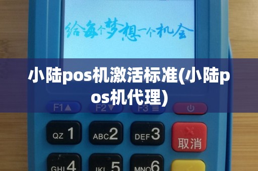 小陆pos机激活标准(小陆pos机代理)