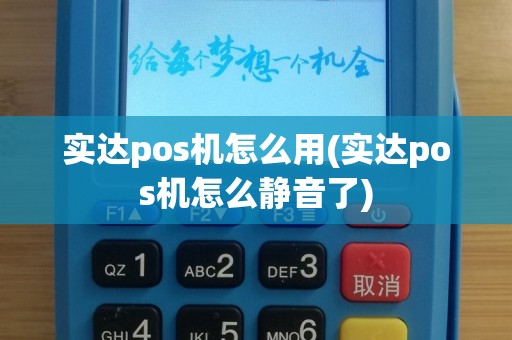 实达pos机怎么用(实达pos机怎么静音了)