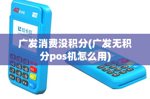 广发消费没积分(广发无积分pos机怎么用)
