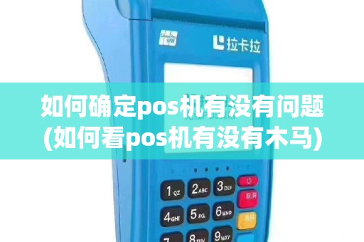 如何确定pos机有没有问题(如何看pos机有没有木马)
