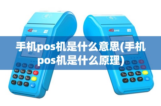 手机pos机是什么意思(手机pos机是什么原理)