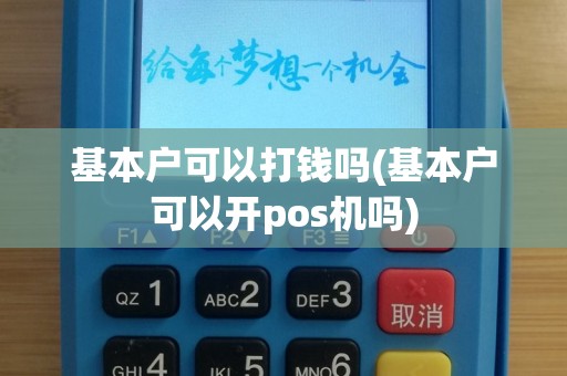 基本户可以打钱吗(基本户可以开pos机吗)