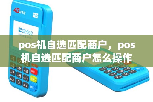 pos机自选匹配商户，pos机自选匹配商户怎么操作