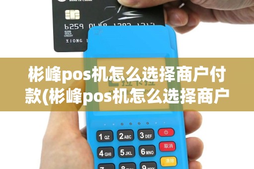 彬峰pos机怎么选择商户付款(彬峰pos机怎么选择商户)