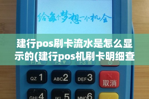 建行pos刷卡流水是怎么显示的(建行pos机刷卡明细查询)