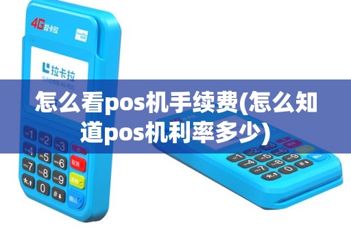 怎么看pos机手续费(怎么知道pos机利率多少)