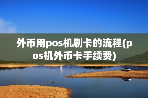 外币用pos机刷卡的流程(pos机外币卡手续费)