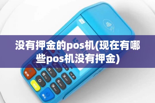 没有押金的pos机(现在有哪些pos机没有押金)
