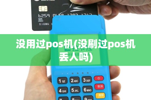 没用过pos机(没刷过pos机丢人吗)