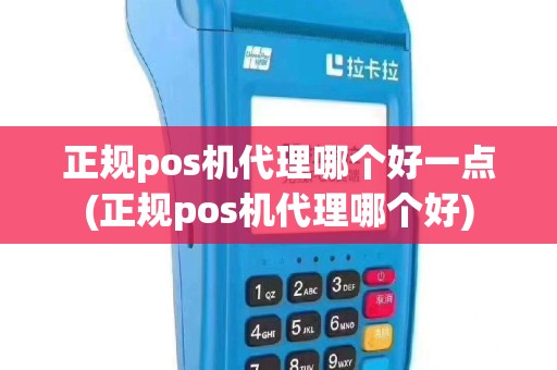 正规pos机代理哪个好一点(正规pos机代理哪个好)