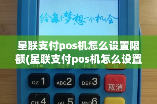 星联支付pos机怎么设置限额(星联支付pos机怎么设置)