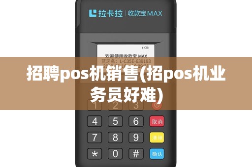 招聘pos机销售(招pos机业务员好难)
