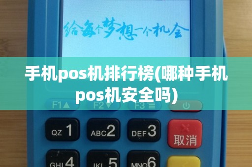手机pos机排行榜(哪种手机pos机安全吗)