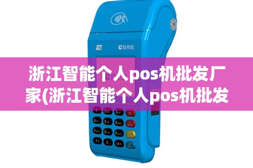 浙江智能个人pos机批发厂家(浙江智能个人pos机批发)