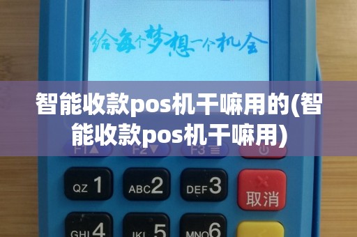智能收款pos机干嘛用的(智能收款pos机干嘛用)