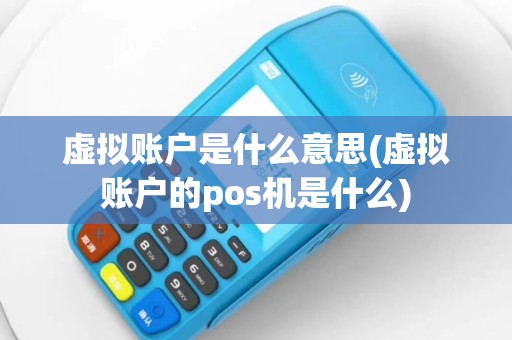 虚拟账户是什么意思(虚拟账户的pos机是什么)