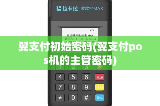 翼支付初始密码(翼支付pos机的主管密码)