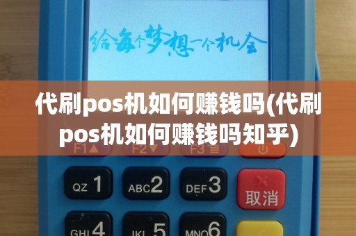 代刷pos机如何赚钱吗(代刷pos机如何赚钱吗知乎)