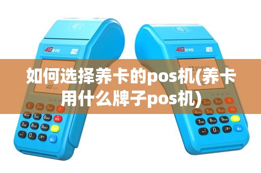 如何选择养卡的pos机(养卡用什么牌子pos机)