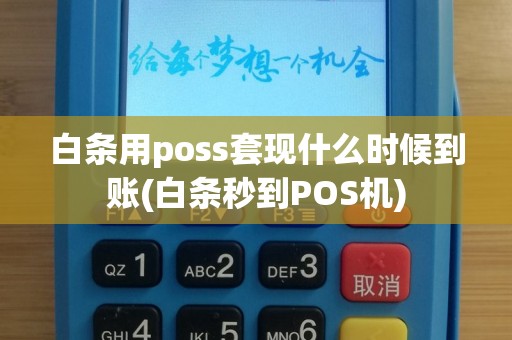 白条用poss套现什么时候到账(白条秒到POS机)