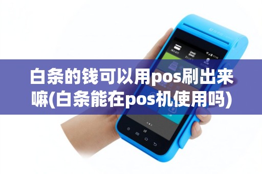 白条的钱可以用pos刷出来嘛(白条能在pos机使用吗)