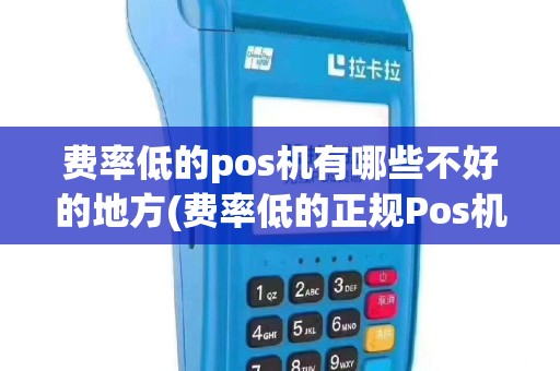 费率低的pos机有哪些不好的地方(费率低的正规Pos机排名)