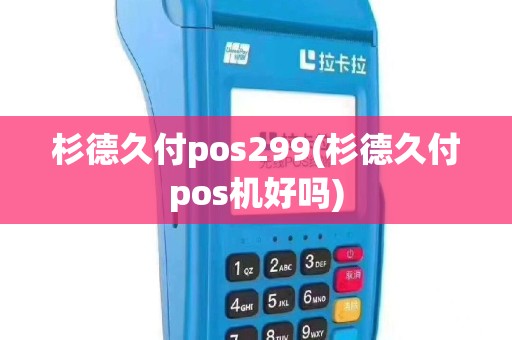 杉德久付pos299(杉德久付pos机好吗)