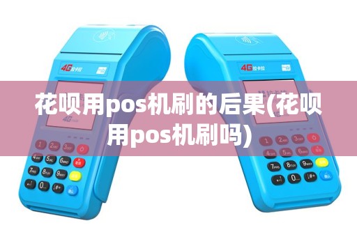 花呗用pos机刷的后果(花呗用pos机刷吗)