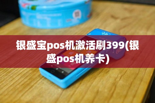 银盛宝pos机激活刷399(银盛pos机养卡)
