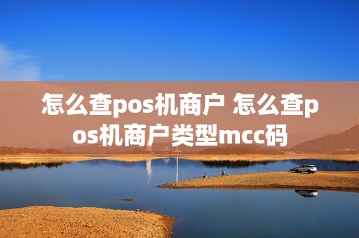 怎么查pos机商户 怎么查pos机商户类型mcc码