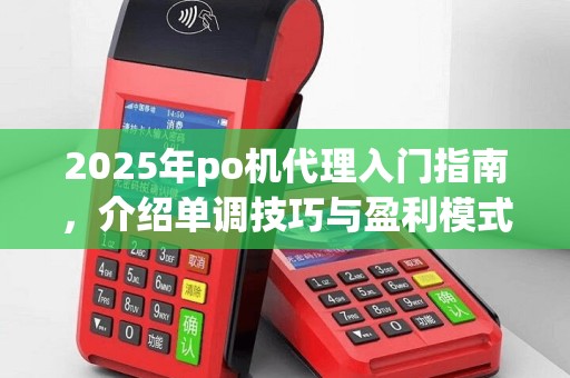 2025年po机代理入门指南，介绍单调技巧与盈利模式