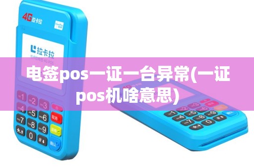 电签pos一证一台异常(一证pos机啥意思)