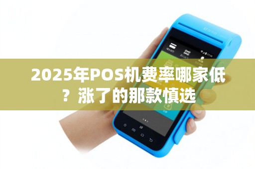 2025年POS机费率哪家低？涨了的那款慎选