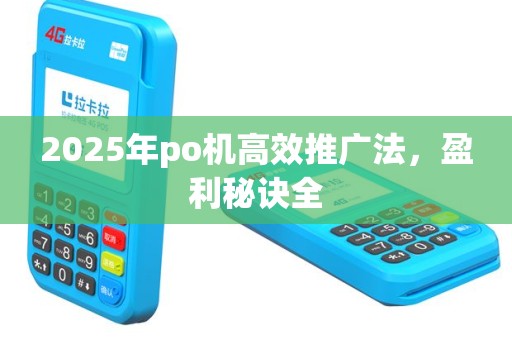2025年po机高效推广法，盈利秘诀全