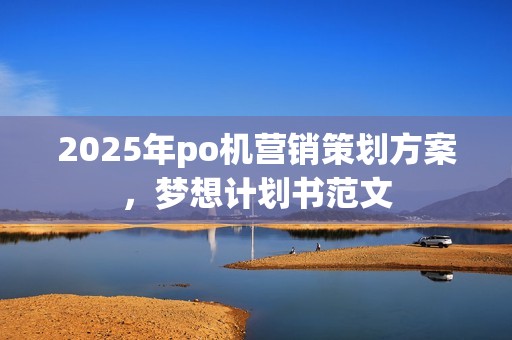 2025年po机营销策划方案，梦想计划书范文