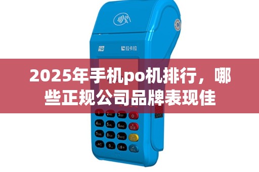 2025年手机po机排行，哪些正规公司品牌表现佳