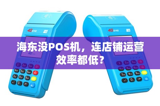 海东没POS机，连店铺运营效率都低？