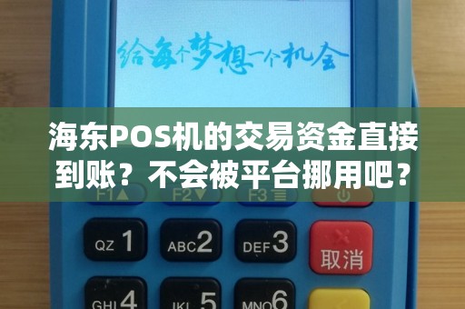 海东POS机的交易资金直接到账？不会被平台挪用吧？