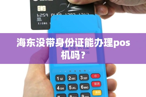 海东没带身份证能办理pos机吗？