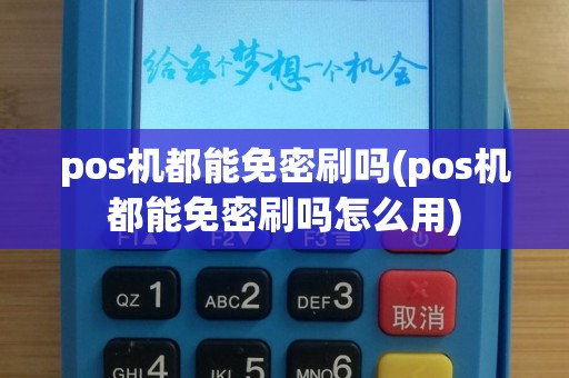 pos机都能免密刷吗(pos机都能免密刷吗怎么用)