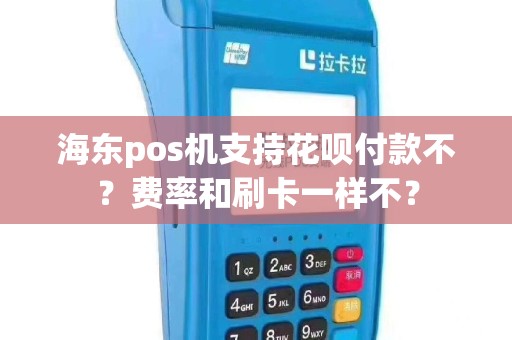 海东pos机支持花呗付款不？费率和刷卡一样不？