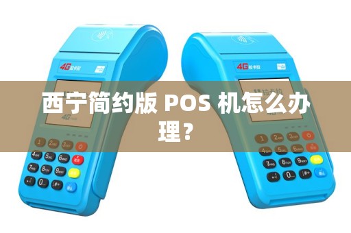 西宁简约版 POS 机怎么办理？