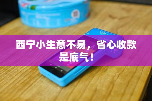 西宁小生意不易，省心收款是底气！
